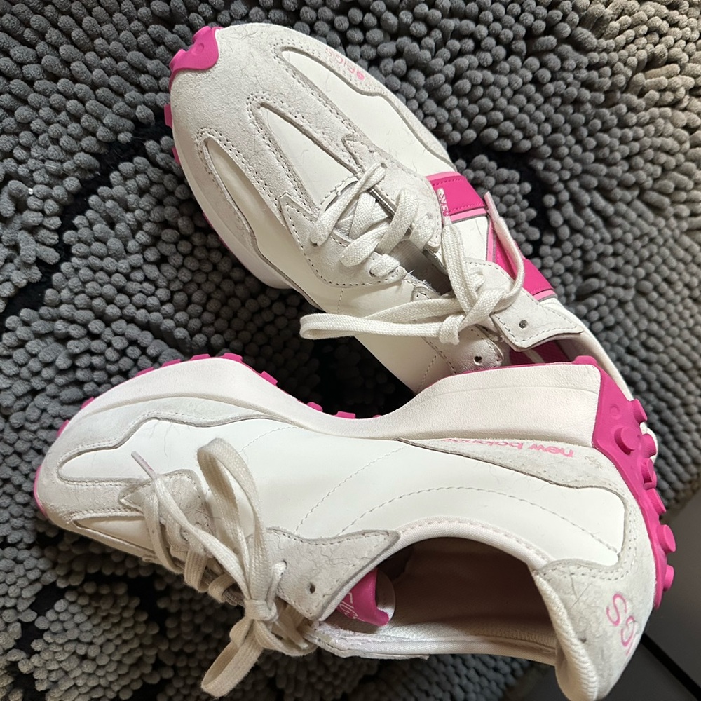 Unisex Figs F’ing Pink New Balance 327 Sneakers